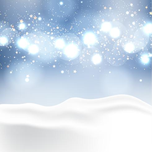 Christmas snow background vector