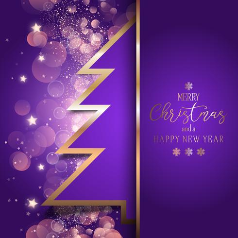 Christmas tree background vector