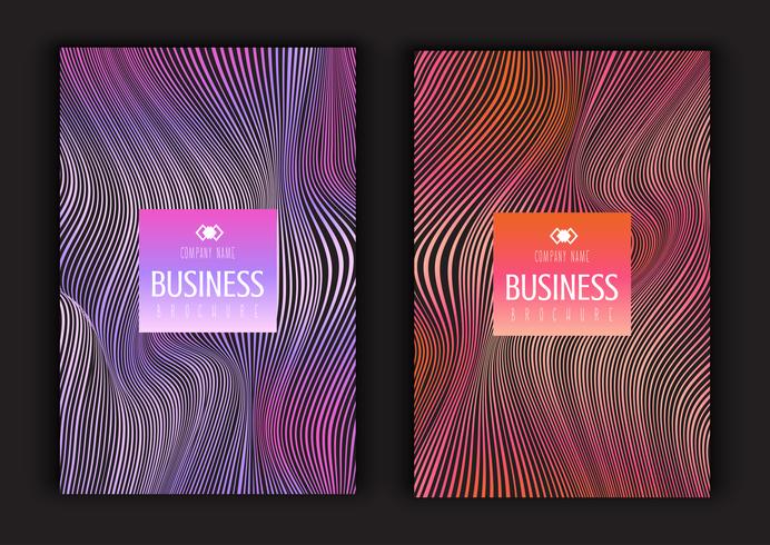 Abstract brochure designs vector