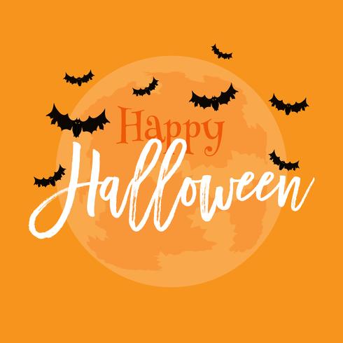 Fondo feliz halloween vector