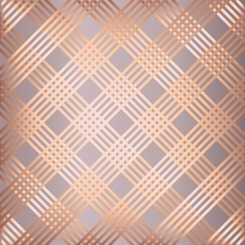 Abstract rose gold striped pattern background vector