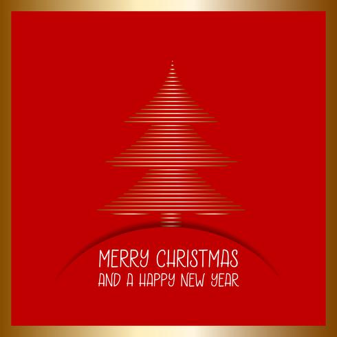 Christmas tree background vector