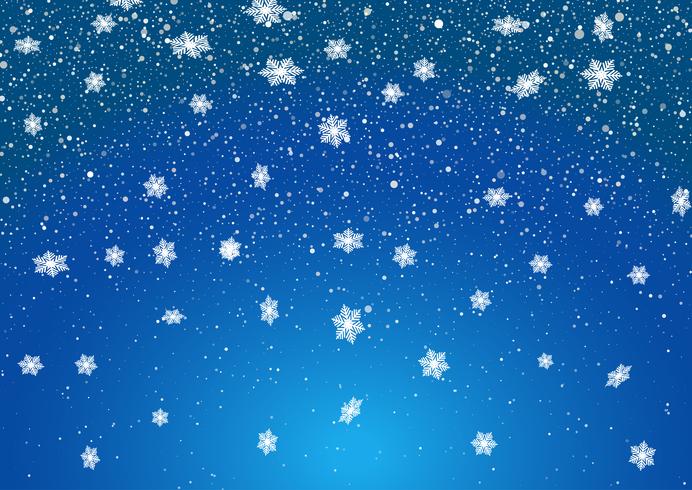 Christmas snowflakes background vector