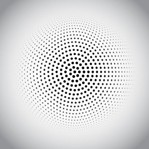 Halftone dots design vector