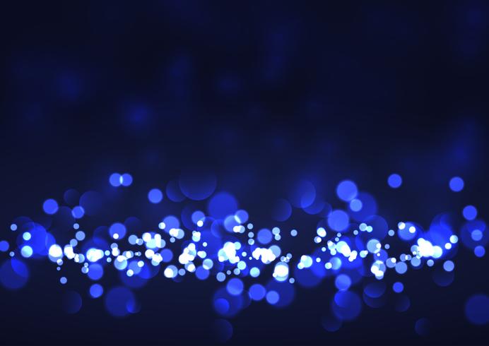 Festive background with bokeh lights vector