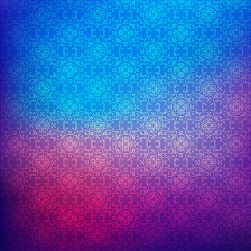 Floral pattern on gradient blur background  vector