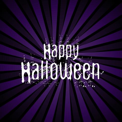 Happy Halloween background with grunge lettering vector