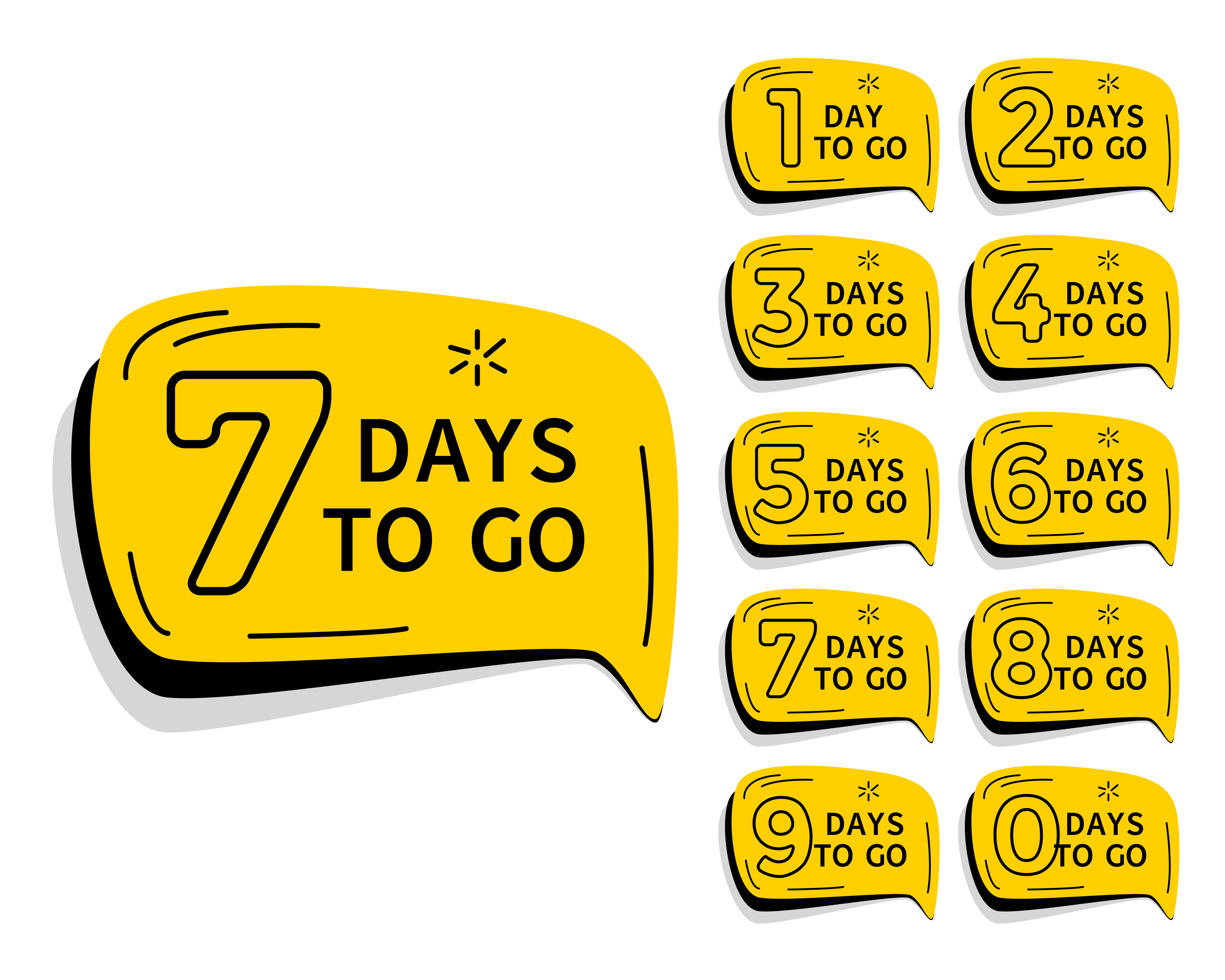 days left countdown timer for sale and promotion Download Free Vector