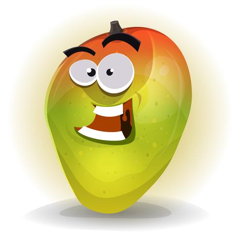 Cartoon Funny Mango Character vector