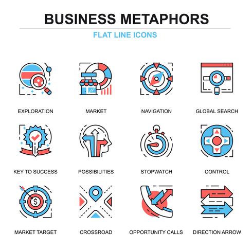 Business Process Icon Set vector