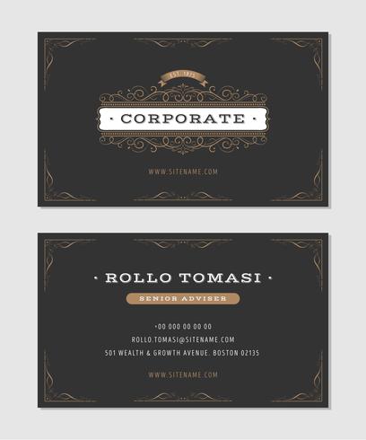 Luxury Business Card vector