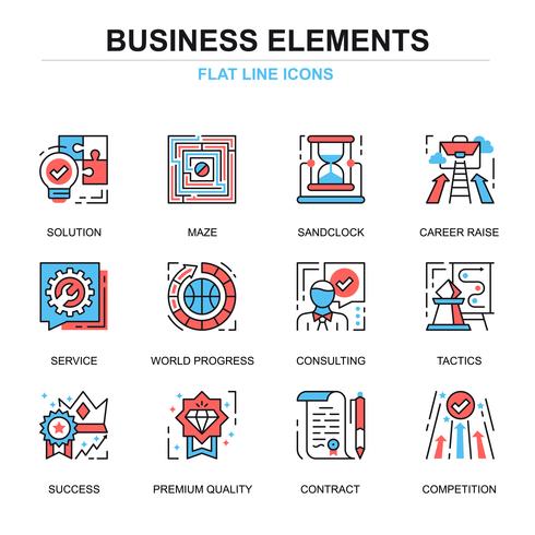 Business Elements Icon Set vector