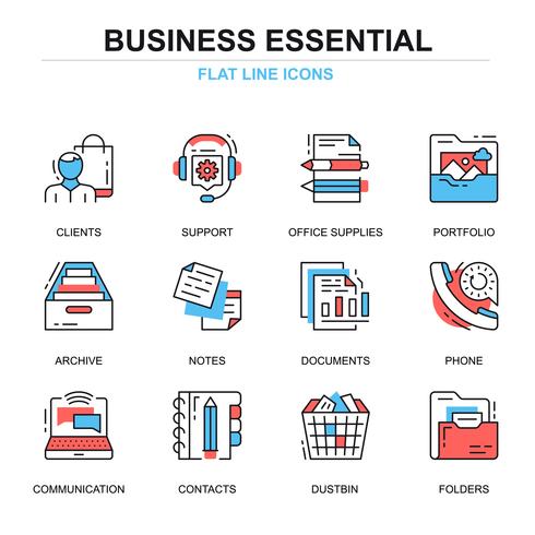 Business Essential Icon Sets vector