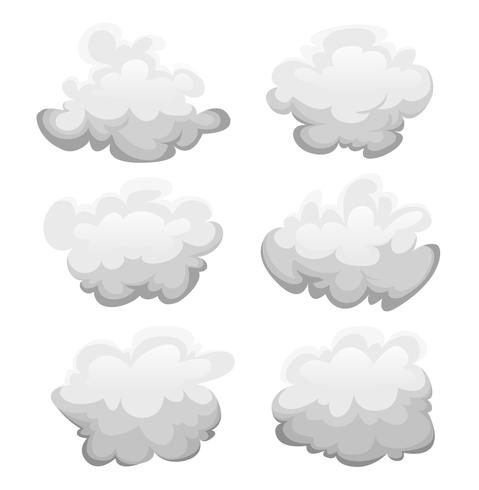Clouds Set	 vector