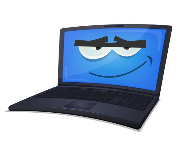 Laptop Computer Character vector