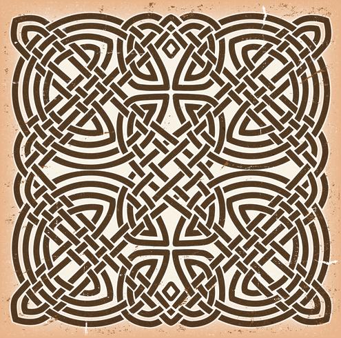 Vintage Grunge Celtic Mandala Background vector