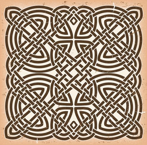 Vintage Grunge Celtic Mandala Background vector