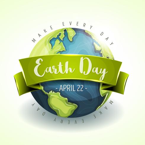 Happy Earth Day Banner vector