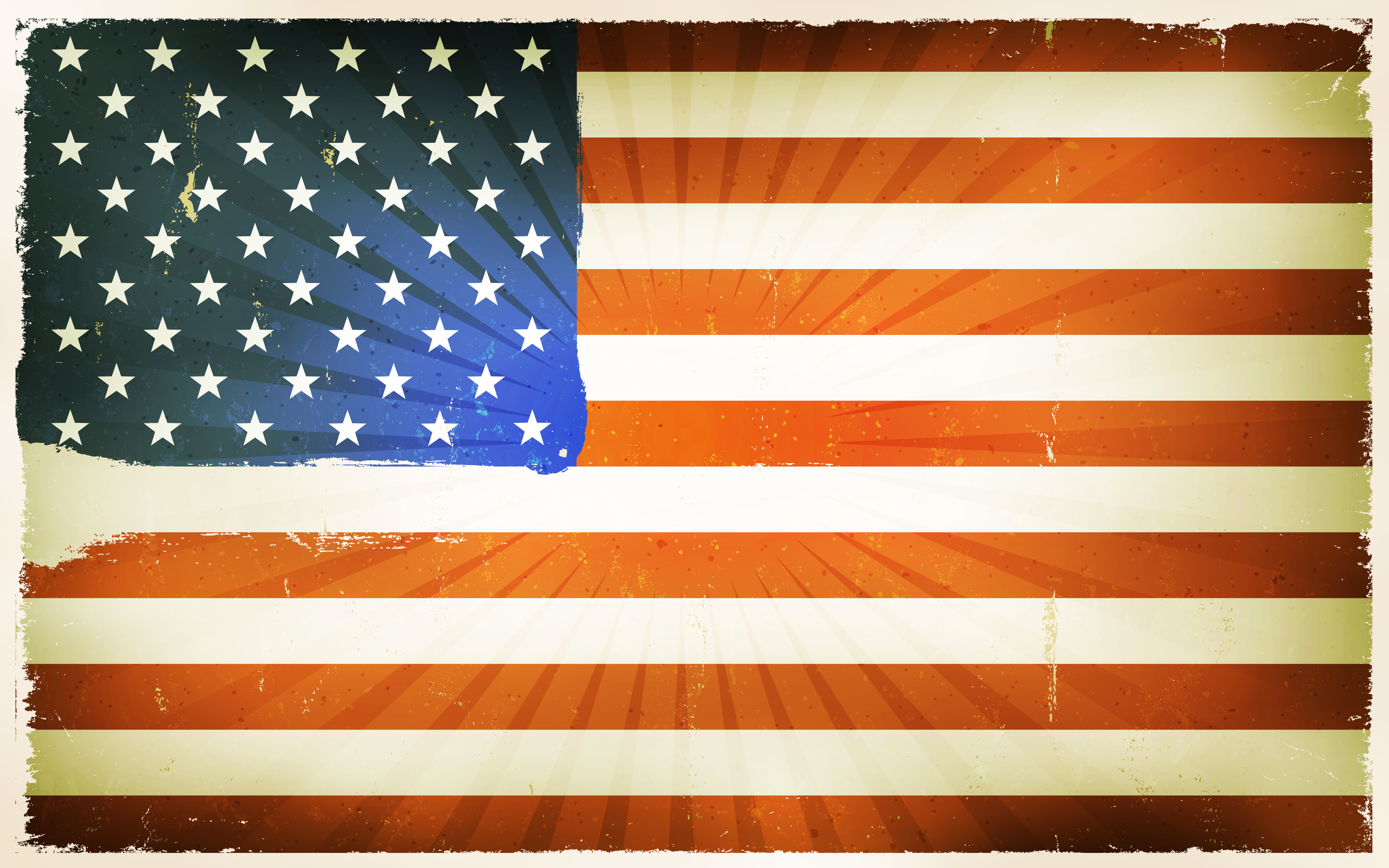 Vintage American Flag Poster Background 268058 Vector Art at Vecteezy