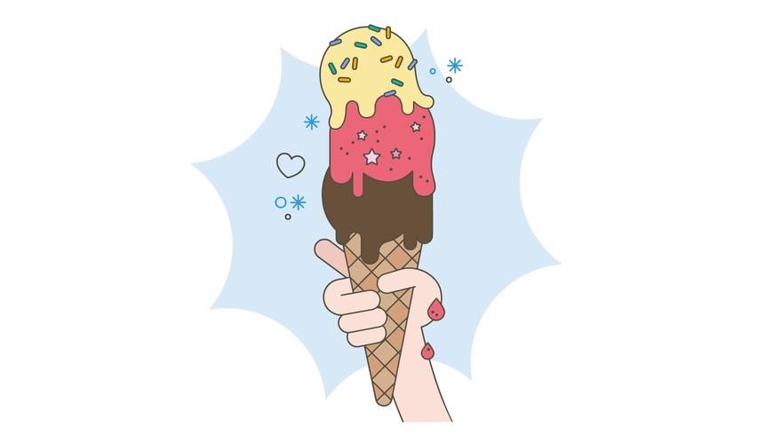 Vector de cono de helado