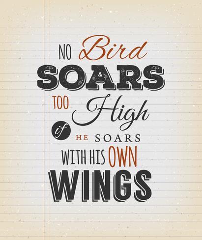 Citation Inspirante Aucun Oiseau Ne Senvole Trop Haut