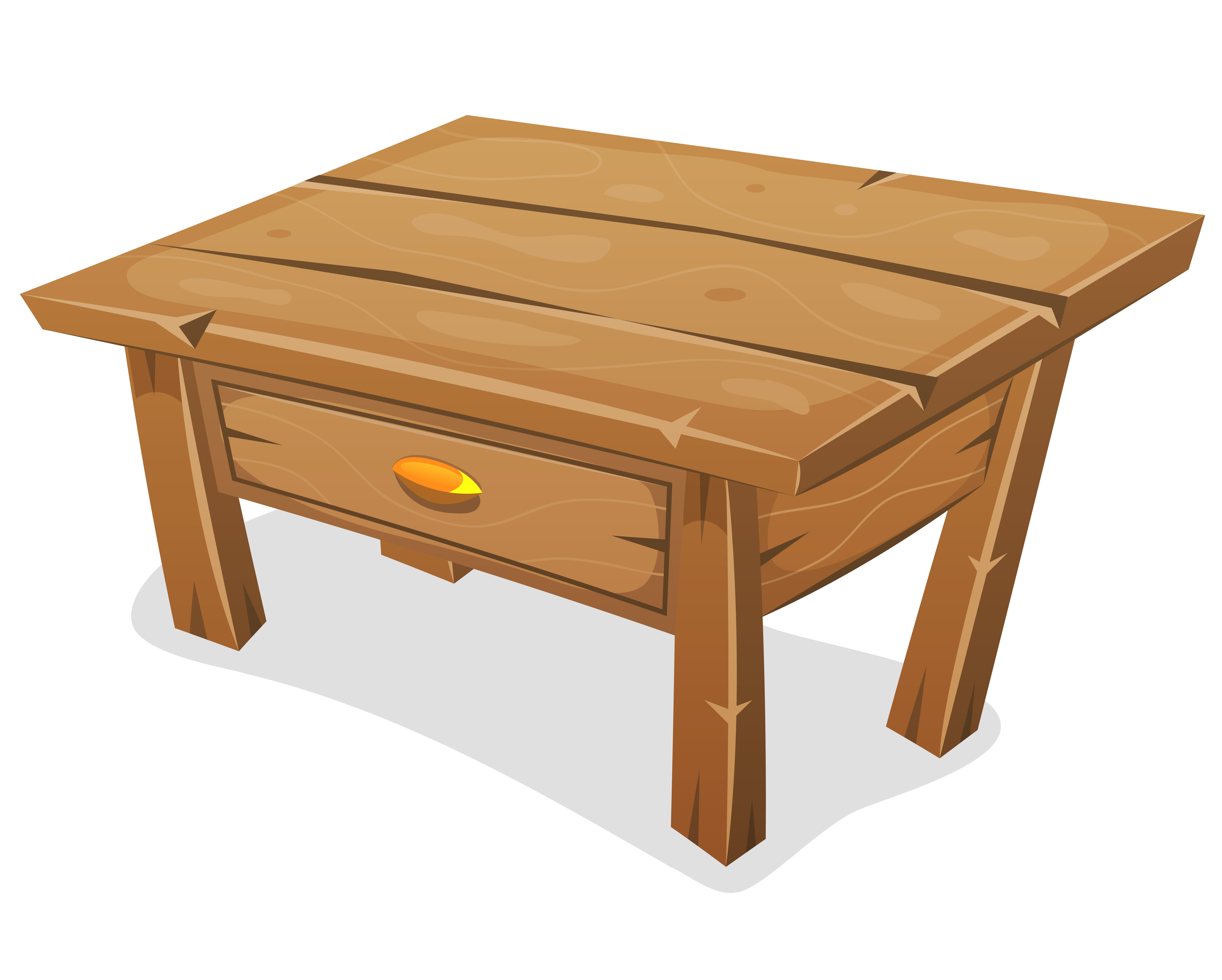 Иллюстрация стол деревянный растр