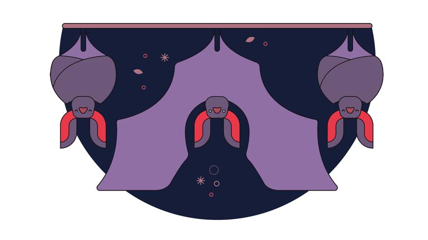 Nap Bats Vector