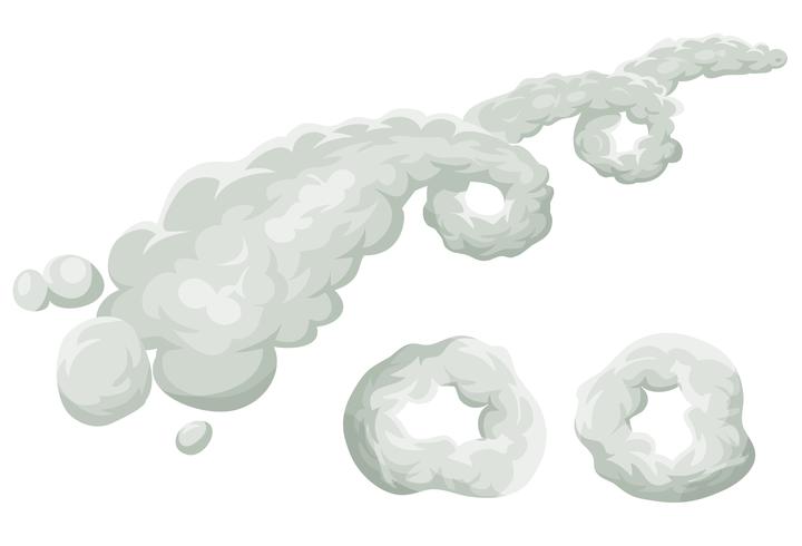Realistic Detailed 3d Smoke Ring Clouds Set.... - Stock Illustration  [54324206] - PIXTA