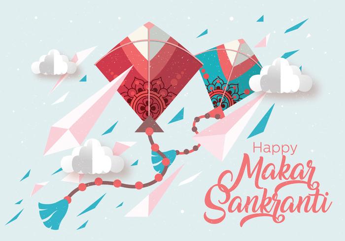 makar sankranti vector