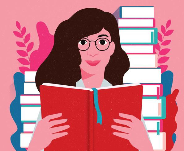 Bookworm Vector