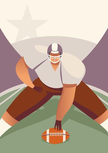 Football Player Poses vector