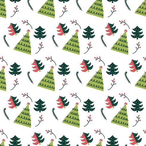 Christmas Tree Pattern Vector