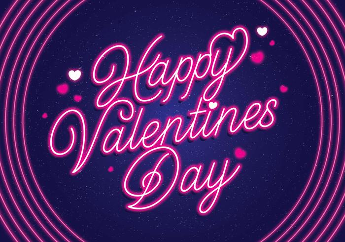 Neon Valentine Vector