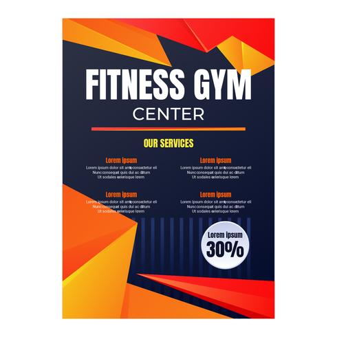 Fitness Gym Center Template vector