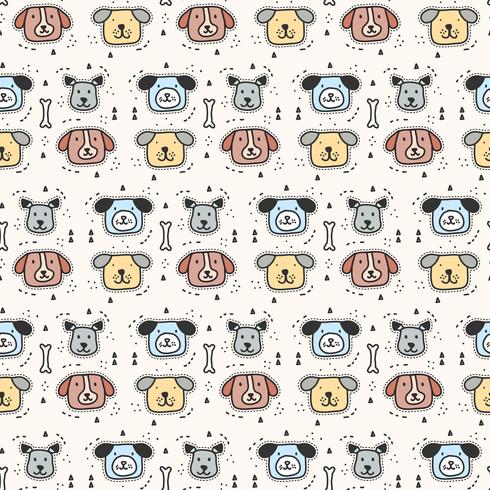 Dogs Pattern Vector