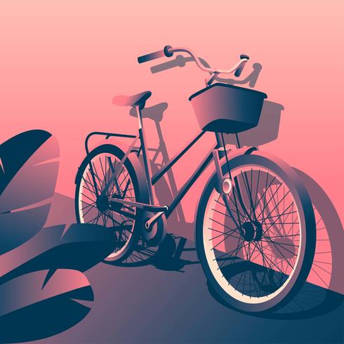 Vector de bicicleta clásica