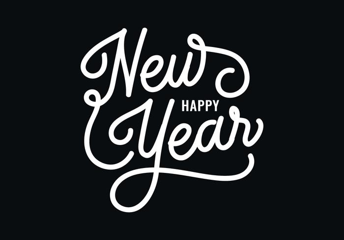 New Year Lettering vector