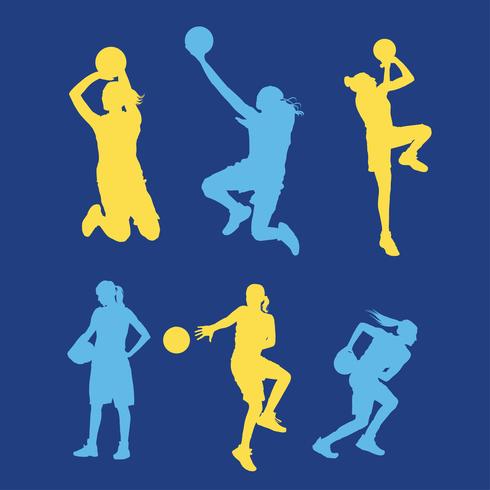 Female Basketball Player Vector Pack