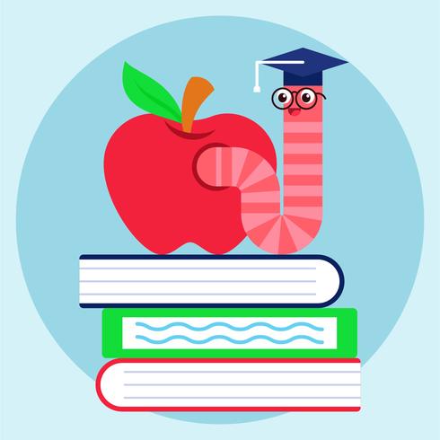 bookworm vector