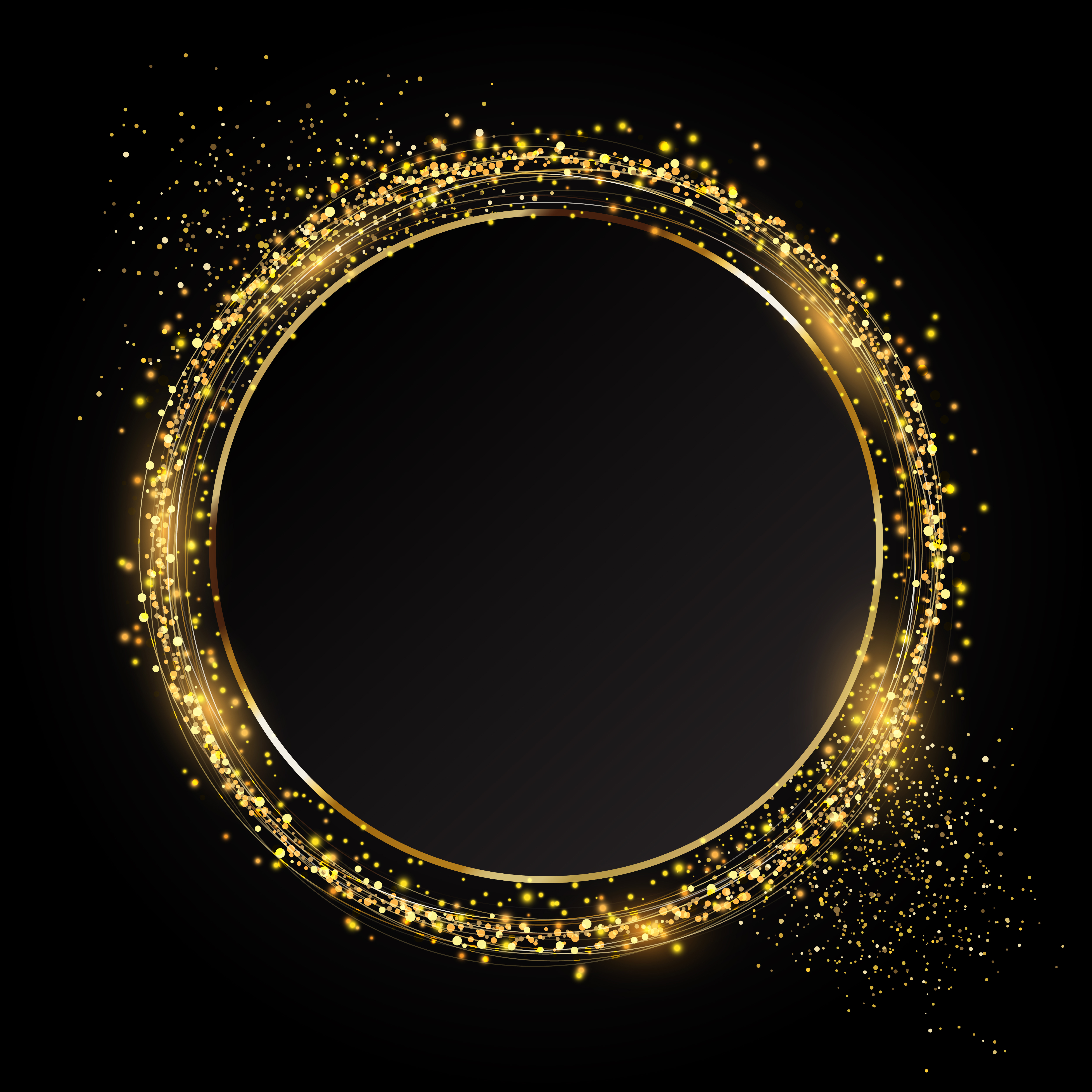 Details 200 gold round background