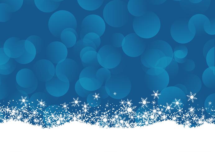 Christmas snowflake background vector