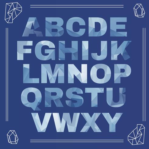 Icy Alphabet vector