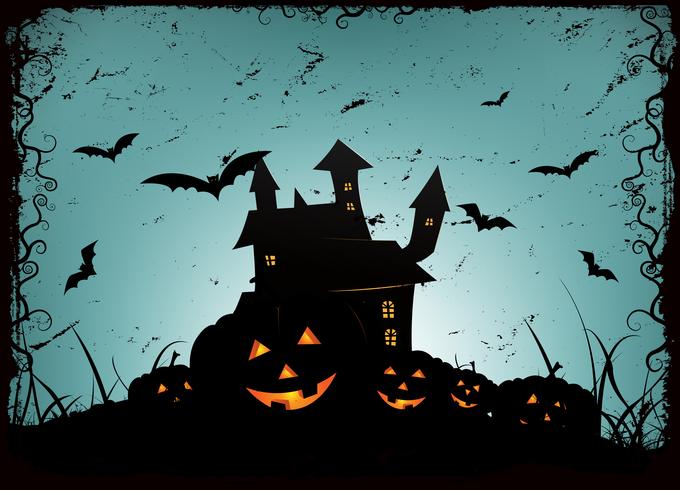 Fondo de marco de Halloween vector