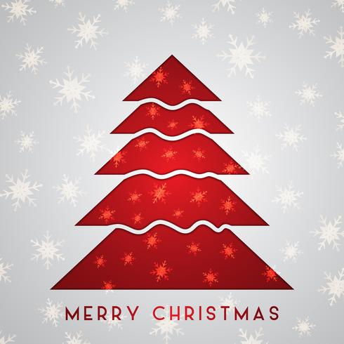 Christmas tree background vector