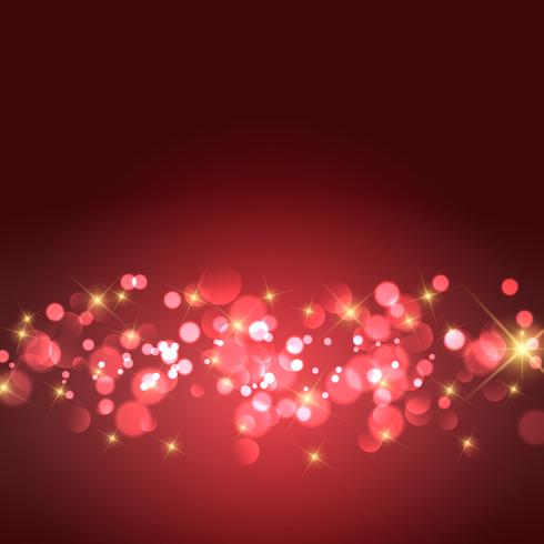 Gold stars and bokeh lights background  vector