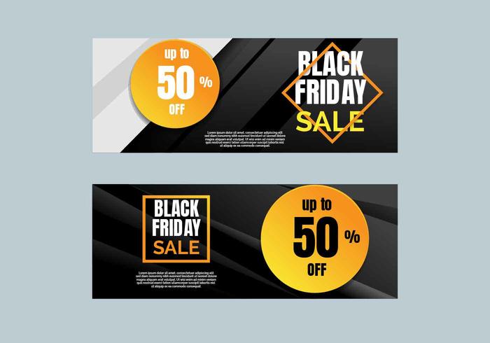 Black Friday Sale Banner Vector