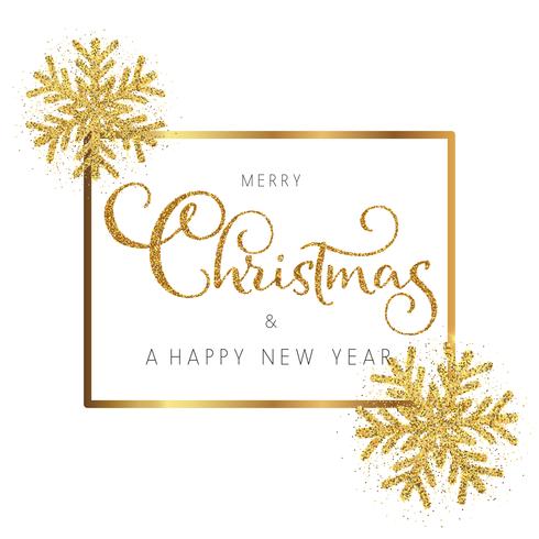 Glitter christmas and new year background  vector