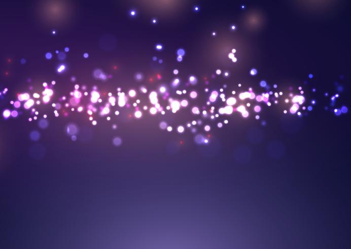 Christmas bokeh lights design  vector