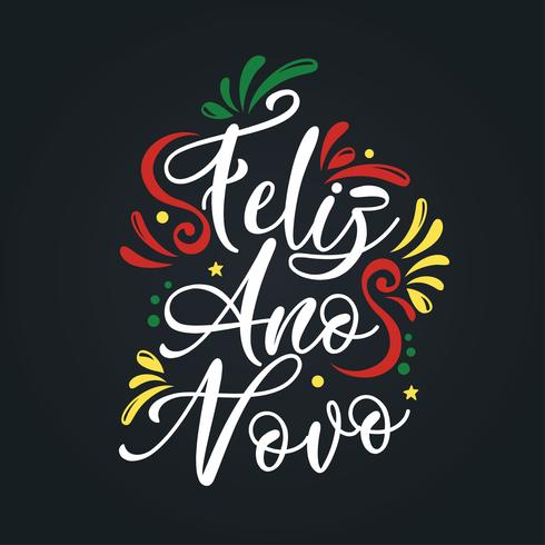 feliz ano novo diseño vectorial vector