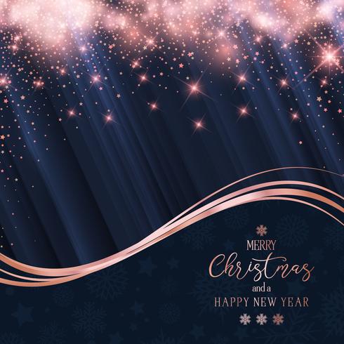 Christmas and New Year sparkle background  vector